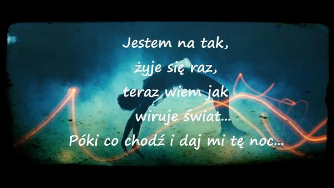 Teledysk "Jestem na tak" w wersji karaoke w serwisie YouTube